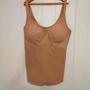 Honeylove Shapewear Sculpting Cami Nude Beige Bodysuit Tank XL Control Slimming